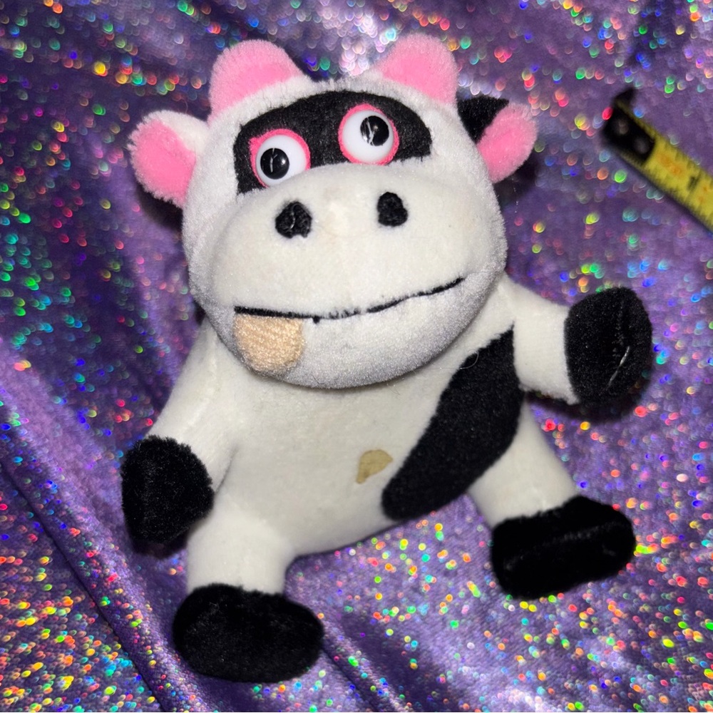 Just for Laughs Plush Keychain: Cow